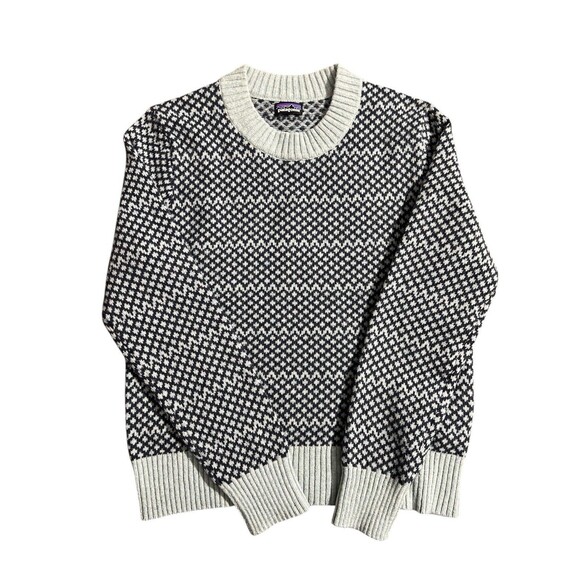 Patagonia Sweaters - Patagonia Women Recycled Blend Crewneck Swtr Snowdrift Thermal Blue